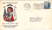 1933  Gen Kosciuzko  Sc 734  Linprint Cachet  Boston Mass  Cancel - 1851-1940