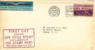 1935 California Pacific Ex  Sc 773 New York American Corner Card / Stamp Mart Cachet - Frront Only - 1851-1940