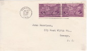 1937  Northwest Territory  Sc 795  Pair  Plain Cover Front Only - 1851-1940