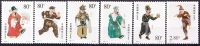 China 2001 Yvert 3869 / 74, Clowns Of The Opera Of Pekin, MNH - Ungebraucht