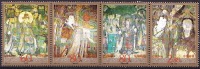 China 2001 Yvert 3891 / 94, Paintings Of Yongle Temple, Yuan Dinasty, MNH - Ongebruikt