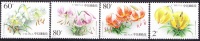 China 2003 Yvert 4066 / 69, Flora, Lily Flowers, MNH - Unused Stamps