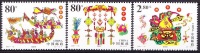 China 2001 Yvert 3904 / 06, Dragon Ships Festival, MNH - Unused Stamps