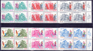 LUXEMBURG - Michel - 1969 - Nr 798/803 (Blok Van 4/Bloc De Quatre) - MNH** - Unused Stamps