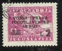 ISTRIA E LITORALE SLOVENO 1947 FRANCOBOLLI DI YUGOSLAVIA L.2 SU 9D TIMBRATO - Jugoslawische Bes.: Slowenische Küste