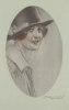 ILLUSTRATEUR MAUZAN FEMME MODE CHAPEAU - Mauzan, L.A.