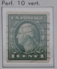 D I ++ USA UNITED STATES 1912-15 COIL STAMPS MCHL 207 M PERF 10 USED CANCELLED GEBRUIKT - Rollenmarken
