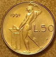 1991 - Italia 50 Lire    ---- - 50 Liras