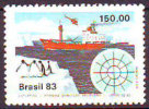 BRAZIL - ANTARCTIC EXPEDITION - PENGUINS - SHIPS - MAPS - 1983 -  **MNH - Forschungsstationen