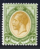 South Africa 1913. 4d Orange And Sage-green. SACC 9*, SG 10*. - Neufs