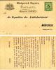 INTERO  5 PF BAYERN GERMANIA ANTWORT 1895 MICHEL P46 - Enteros Postales