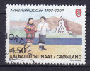 Greenland 1997 Mi. 312    4.50 Kr Nanortalik 200 Jahre Tanzpaar Vor Holzkirche Gemälde Von Hanne Hauer - Used Stamps