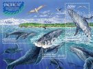 Niue 1997. 3v M/s.MNH**.Humpback Whale. Megaptera Novaeangliae.Pacific 97.Baleine. Marine.Sea Life. Bird. Walvis. New! - Baleines