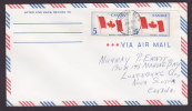 Canada Airmail Deluxe MAHONE BAY 1965 Cover To LUNENBURG COY Nova Scotia Flag Stamp Pair - Posta Aerea