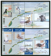 2003 Olanda Fauna Vita Marina Marine Life Uccelli Birds Vogel Oiseaux Set 2 Block MNH** B1 - Marine Web-footed Birds