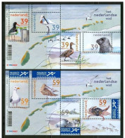 2003 Olanda Fauna Vita Marina Marine Life Uccelli Birds Vogel Oiseaux Set 2 Block MNH** B1 - Albatrosse & Sturmvögel