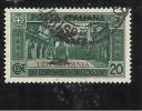 TRIPOLITANIA 1929 MONTECASSINO 20c TIMBRATO - Tripolitaine