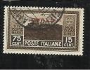 TRIPOLITANIA 1929 MONTECASSINO 75c + 15c TIMBRATO - Tripolitania