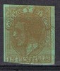 Maculatura 15 Cts Alfonso XII, Num 210 Papel Verde, Una Invertida * - Unused Stamps