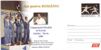 World Fencing Championships,Antalya ,cover Stationery 2009;Escrime, Romania. - Fencing