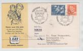 Denmark First SAS Regular Flight Stockholm - Tokyo Via The North Pole 24-2-1957 - Covers & Documents
