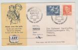 Denmark First SAS Regular Flight Stockholm - Tokyo Via The North Pole 24-2-1957 - Cartas & Documentos