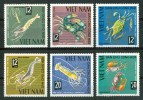 1965 Vietnam Crostacei Crustaceans Crustaces Set MNH** B16 - Crustacés