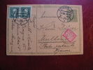 == Praha 1934 - Nachporto Karte Taxe Mülhausen France - Cartas & Documentos