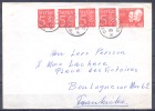 SUEDE   Lettre  Le 7 7 1966  Avec Affranchissement Compose De 5 Timbres - Briefe U. Dokumente