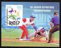 CUBA 2007, BASE-BALL, 1 Bloc Non Dentelé, Oblitéré. R2232 - Base-Ball