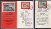 India 2070  MAHATMA GANDHI UNDER MAGNIFYING GLASS  FDI BROCHURE # 20846 Indien Inde - Mahatma Gandhi