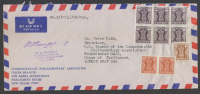 India 1986  SERVICE COVER To UNITED KINGDOM # 29547 Inde Indien - Briefe U. Dokumente