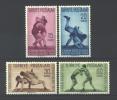 Türkei - Turkey 1949 Freestyle Wrestling European Championship MNH; Michel Nr. 1231-34 - Unused Stamps