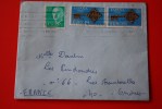 LETTRE:BARCELONE ESPANA  AFFRANCHISSEMENT MULTIPLE EUROPA   P/ ONDRES  40> OMEC MACHINE FLAMME KRAG - Maschinenstempel (EMA)