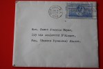 1950 LETTRE NEW YORK USA  AFFRANCHISSEMENTTIMBRE SEUL S LETTRE   > OMEC + FLAMME > JUDAICA - Marcofilie