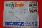1950 LETTRE CASABLANCA MAROC EX PROTECTORAT FRANCAIS  AFFRANCHISSEMENT MULTIPLE P/PAU FRANCE > OMEC MANUEL  PAR AVION - Lettres & Documents