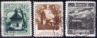 Liechtenstein 1930 Lot 3 Werte Mit C-Zähnung 10 1/2; 11 1/2 Gestempelt - Gebruikt