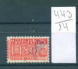 14K443 / 1.80 L. - TRASPORTO PACCHI IN CONCESSIONE - Revenue Fiscaux Fiscali Italia Italy Italie Italien Italie - Revenue Stamps