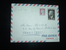 LETTRE TP MARIANNE DE DECARIS 0,25 F OBL. MECANIQUE ?-6-1963 NOGENT LE ROI (28 EURE ET LOIR) + TP GABON 25 F - 1960 Marianne De Decaris