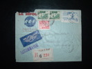 LR POUR MARTINIQUE TARIF 56 F MARIANNE DE GANDON + COMPLEMENT OBL. 7-11-47 PARIS RP AFFRANCHISSEMENT (75) - Postal Rates