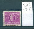 14K446 / 20 L. - RECAPITO AUTORIZZATO - Revenue Fiscaux Fiscali Steuermarken Italia Italy Italie Italien Italie - Revenue Stamps