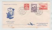 Denmark First SAS Flight Copenhagen - Djakarta 24-1-1958 - Lettres & Documents