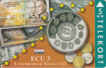 Denmark, TP 084, Ecu Series - Luxemburg, Coins, Notes, Flag, Only 1500 Issued. - Denemarken