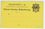 Frankfurt Am Main  , Privevat-Circular-Beförderung, 1 Pfg. P.C.B., Bornheim Sachsenhaussen, (21) - Private & Lokale Post