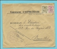 420+479 Op Brief ADMINISTRATION COMMUNALE D´ AUTRE-EGLISE - 1935-1949 Sellos Pequeños Del Estado