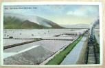 OLD POSTCARD SALT BEDS GREAT SALT LAKE UTAH USA TRAIN RAILWAY - Salt Lake City