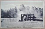 OLD POSTCARD SULPHUR FLOWING FROM LARGEST PLANT LAKE CHARKES LOUISIANA USA - Other & Unclassified