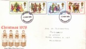 Great Britain, 1978. Christmas,  Circulated  , FCC - 1971-1980 Decimal Issues