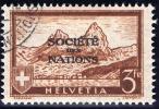 Schweiz Ämter 1937 SDN Societé Des Nations 3 Fr. Mythen Zu#56 Gestempelt - Oficial