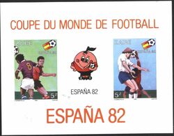 Mint S/S Imperforate Sport  Soccer Football World Cup Spain 1982  From Zaire 1981 - 1982 – Espagne